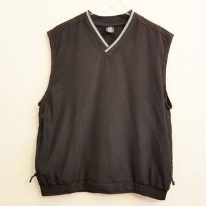 Nike Black Golf VNeck Vest Men's Sz Large